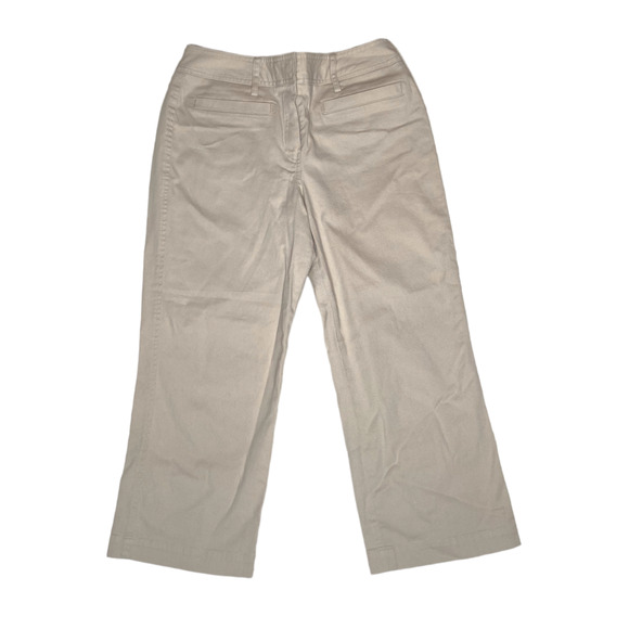 Larry Levine High Waisted Capri Khakis size 6 - Picture 1 of 3